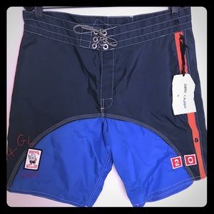 Greg Lauren x Birdwell New $375 Board Shorts